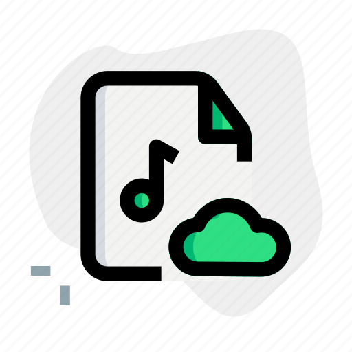 Cloud, music, file, technology icon - Download on Iconfinder