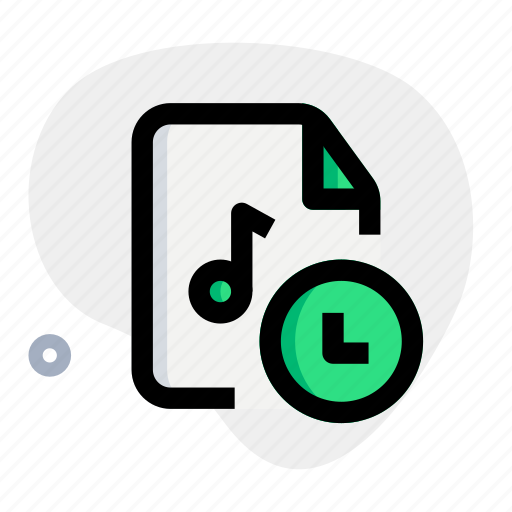 Pending, music, file, clock icon - Download on Iconfinder