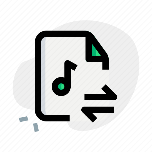 Transfer, music, file, arrows icon - Download on Iconfinder