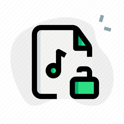 Unlock, music, file, open icon - Download on Iconfinder
