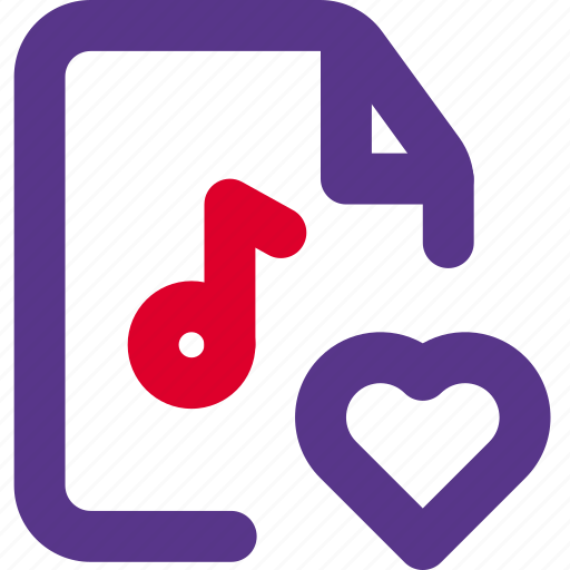 Love, music, file, heart icon - Download on Iconfinder
