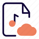 cloud, music, file, technology