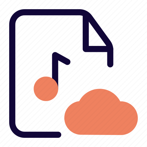 Cloud, music, file, technology icon - Download on Iconfinder