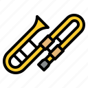 instrument, music, musical, trombone