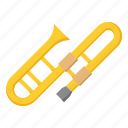 instrument, music, musical, trombone