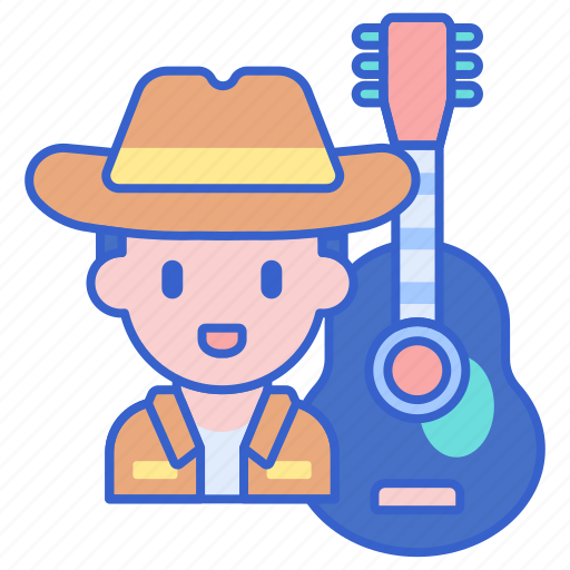 Country, guitar, hat, music icon - Download on Iconfinder