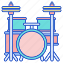 drum, instrument, music, set