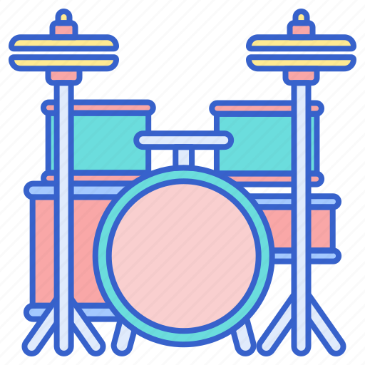 Drum, instrument, music, set icon - Download on Iconfinder