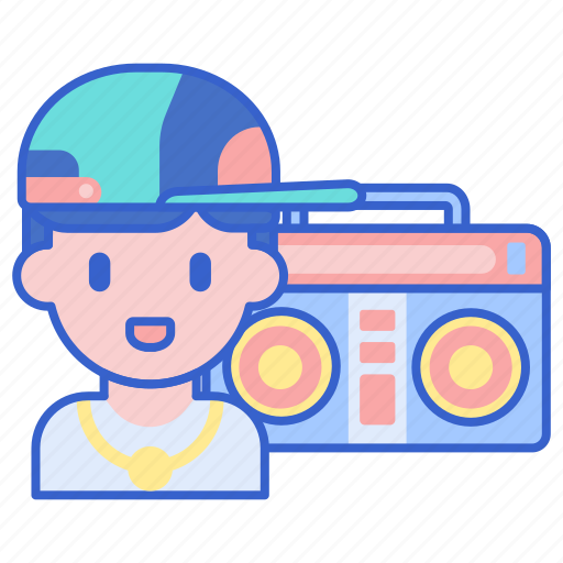 Cassette player, hip hop, music, player icon - Download on Iconfinder