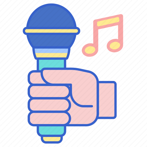 Hand, music, singer, sound icon - Download on Iconfinder