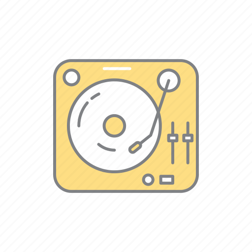 Dj, instrument, melody, music, music instrument, sound, turntable icon - Download on Iconfinder