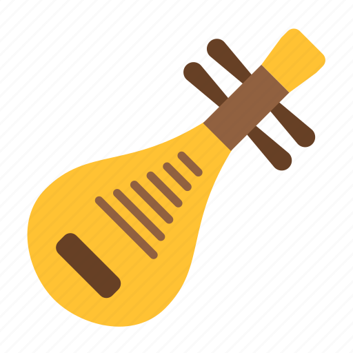 Chinese, instrument, pipa, acoustic, lute, music, musical icon - Download on Iconfinder