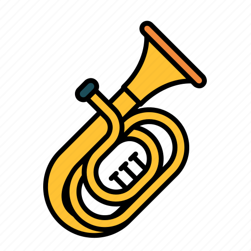 Tuba, instrument, music, orchestra, brass, wind instrument, trumpet icon - Download on Iconfinder