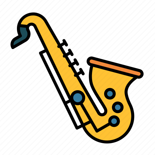 Band, instrument, jazz, music, sax, saxophone, woodwind icon - Download on Iconfinder