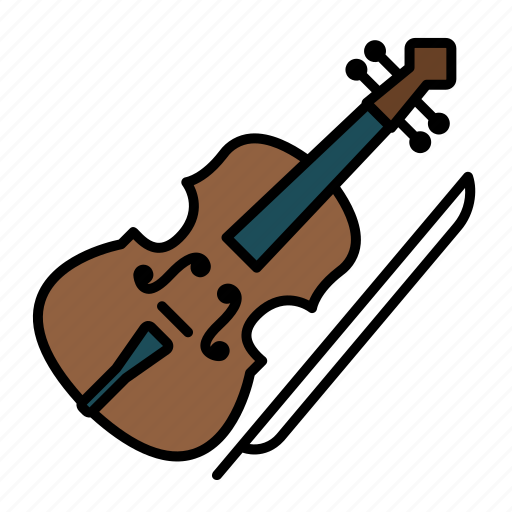 Music, instrument, violin, cello, viola, bow, strings icon - Download on Iconfinder