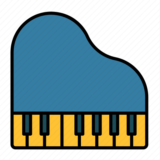 Grand, instrument, music, musical, piano, keyboard, classical icon - Download on Iconfinder