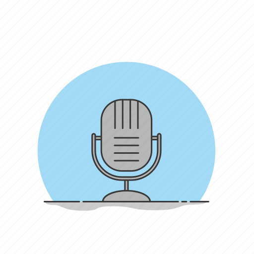Media, mic, microphone, music, podcast icon - Download on Iconfinder