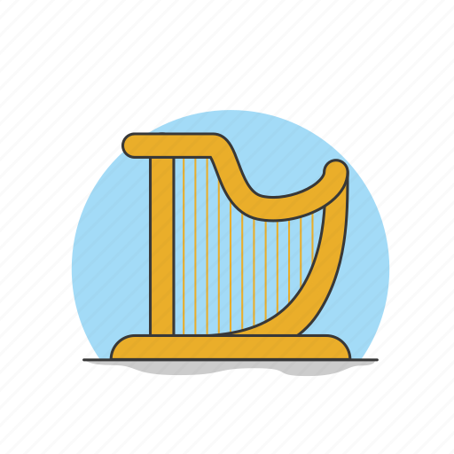 Harp, instrument, music, song, sound icon - Download on Iconfinder