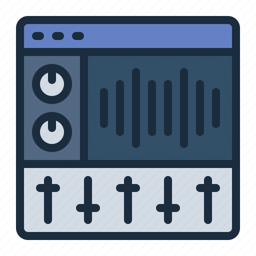 Software, editing, tools, music, audio, sound, music production icon - Download on Iconfinder