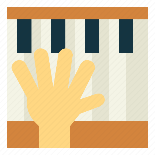 Hand, music, panist, piano icon - Download on Iconfinder