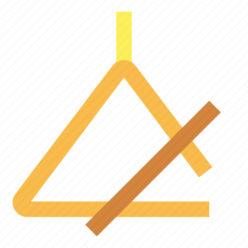Instrument, music, percussion, triangle icon - Download on Iconfinder