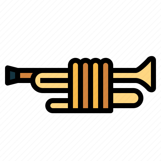 Brass, instrument, jazz, musical, trumpet icon - Download on Iconfinder
