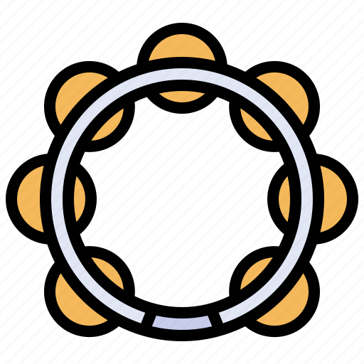 Tambourine, instrument, music, instruments, percussion, jingle icon - Download on Iconfinder