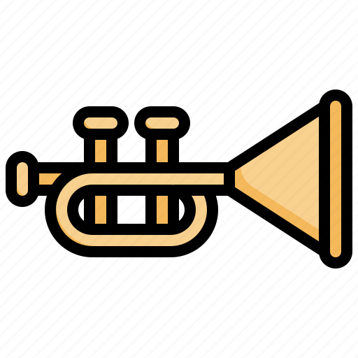 Trumpet, jazz, music, and, multimedia, wind, instrument icon - Download on Iconfinder