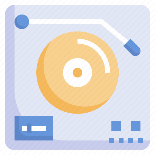 Turntable, music, and, multimedia, lp, player, vinyl icon - Download on Iconfinder