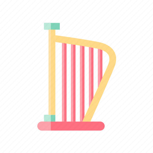 Audio, harp, instrument, multimedia, music, song, sound icon - Download on Iconfinder