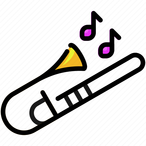 Trombone, trumpet, musical, music, jazz icon - Download on Iconfinder