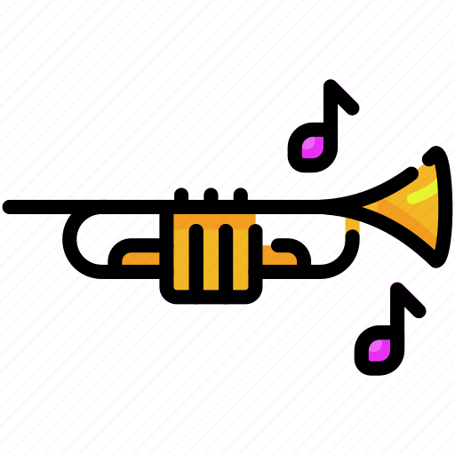 Trumpet, musical, music, jazz, cornet icon - Download on Iconfinder
