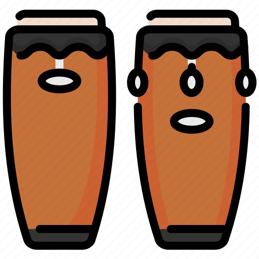 Conga, percussion, drum, musical, instrument icon - Download on Iconfinder
