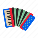 accordion, sound, musical instrument, music, musical, entertainment, piano accordion