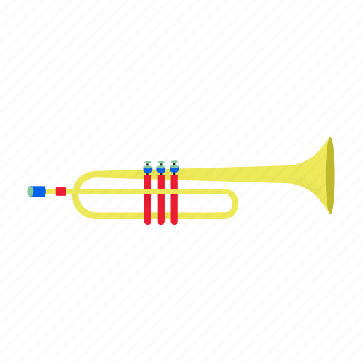 Trumpet, orchestra, brass instrument, wind instrument, jazz, woodwind, musical instrument icon - Download on Iconfinder