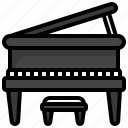 piano, music, jazz, instrument, equipment