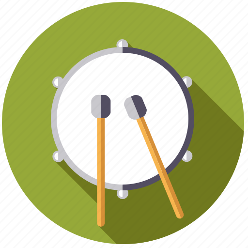 Bass drum, drum, instrument, mallet, music, percussion, sound icon - Download on Iconfinder