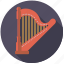 concert harp, harp, instrument, music, sound, string 