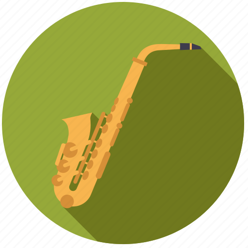 Brass, instrument, jazz, music, saxophone, sound, wind icon - Download on Iconfinder