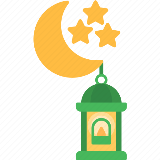 Ramadan, decoration, moon, lamp, crescent, muslim, light icon - Download on Iconfinder