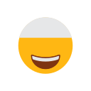 cap, emoji, face, islam, laugh face, muslim
