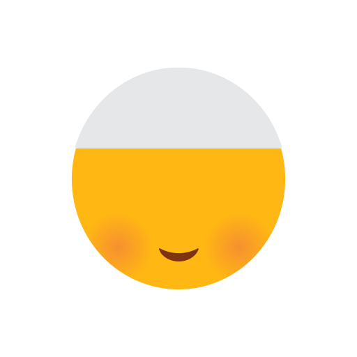 Emoji, face, islam, muslim, red cheeks, shame face, smilling face icon - Free download