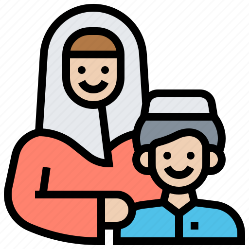 Family, guest, mother, muslim, son icon - Download on Iconfinder