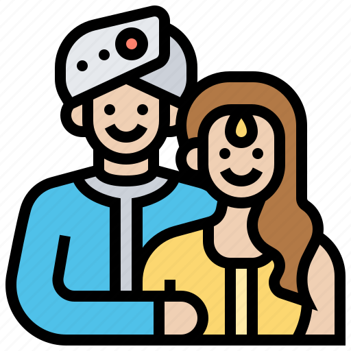 Couple, family, marriage, muslim, wedding icon - Download on Iconfinder
