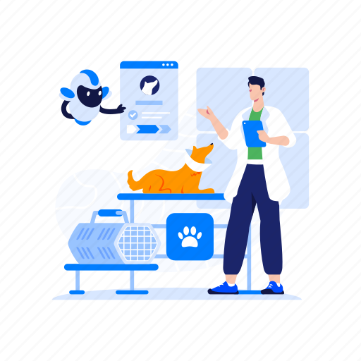 Veterinary, clinic, medical, health, hospital, medicine, examination illustration - Download on Iconfinder