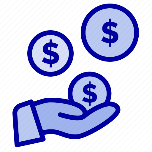 Dollar, fintech, hand, industry icon - Download on Iconfinder