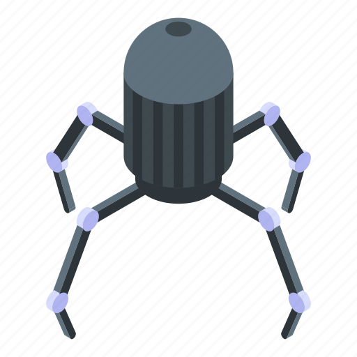 Cartoon, computer, isometric, logo, medical, nanotechnology, spider icon - Download on Iconfinder