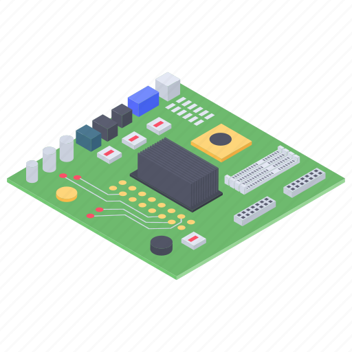 Circuit board, hardware, mainboard, microelectronics, motherboard icon - Download on Iconfinder