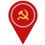 communism, country, geo, location, pointer 