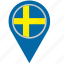 country, geo, location, pointer, scandinavia, sweden 